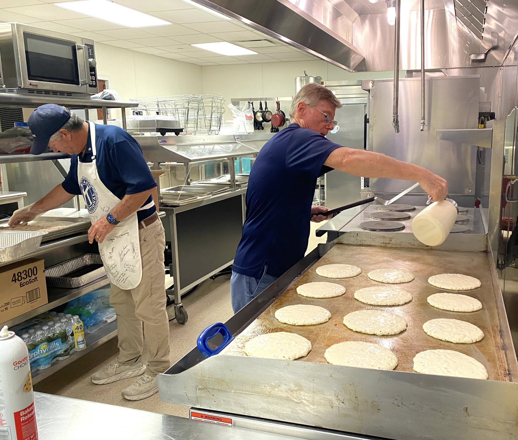 Brett and David working the Grill!