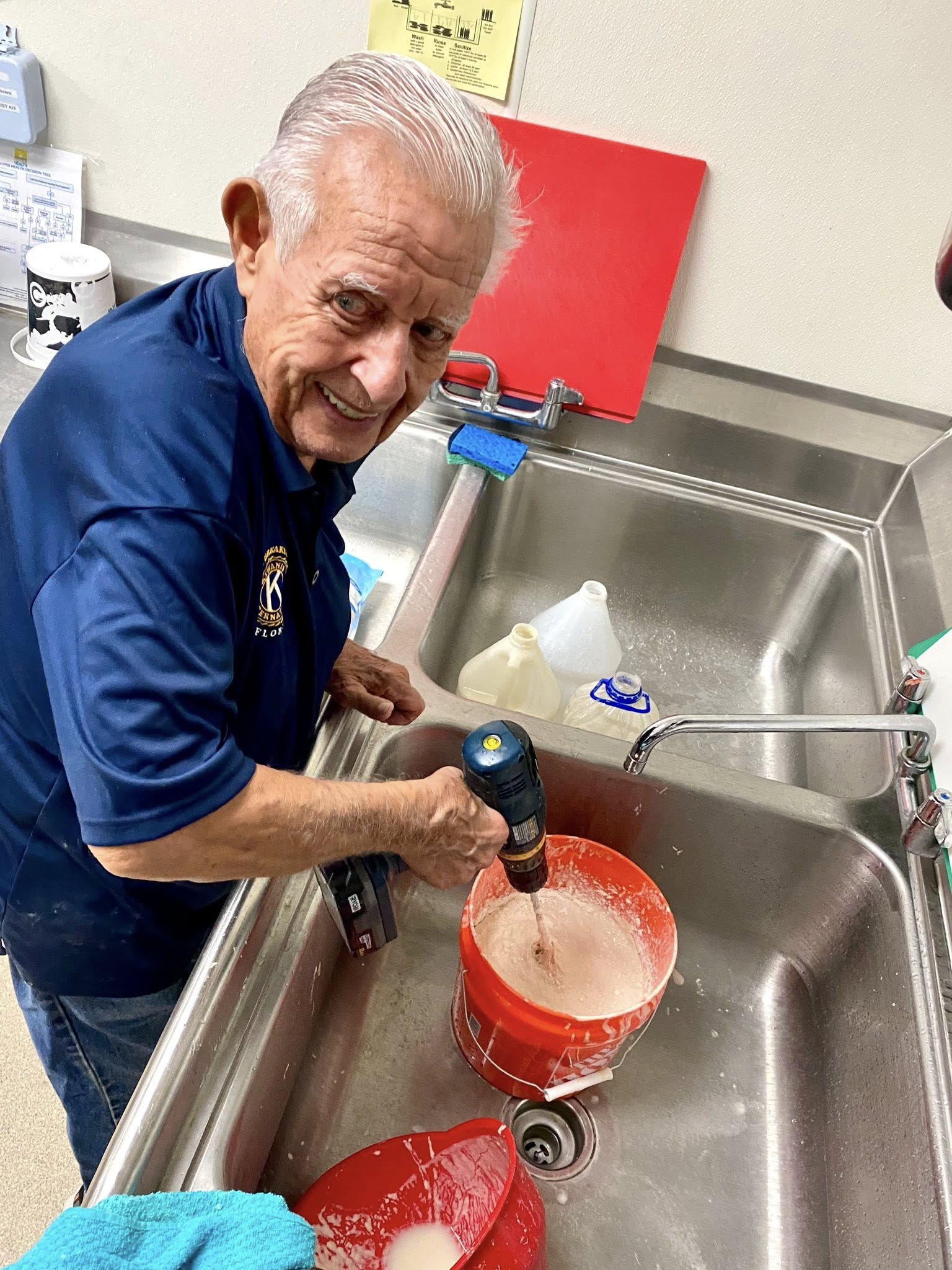 Dale mixing it up!