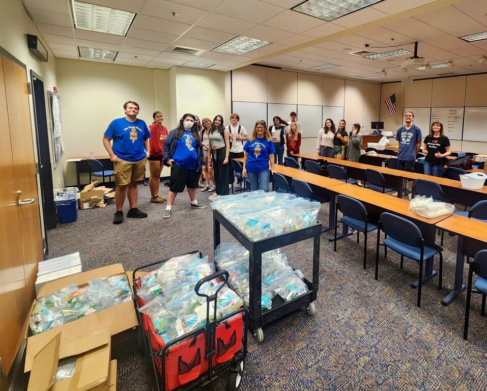 CKI - Homeless Care Package Kits CKI club made over 100 homeless care packages!