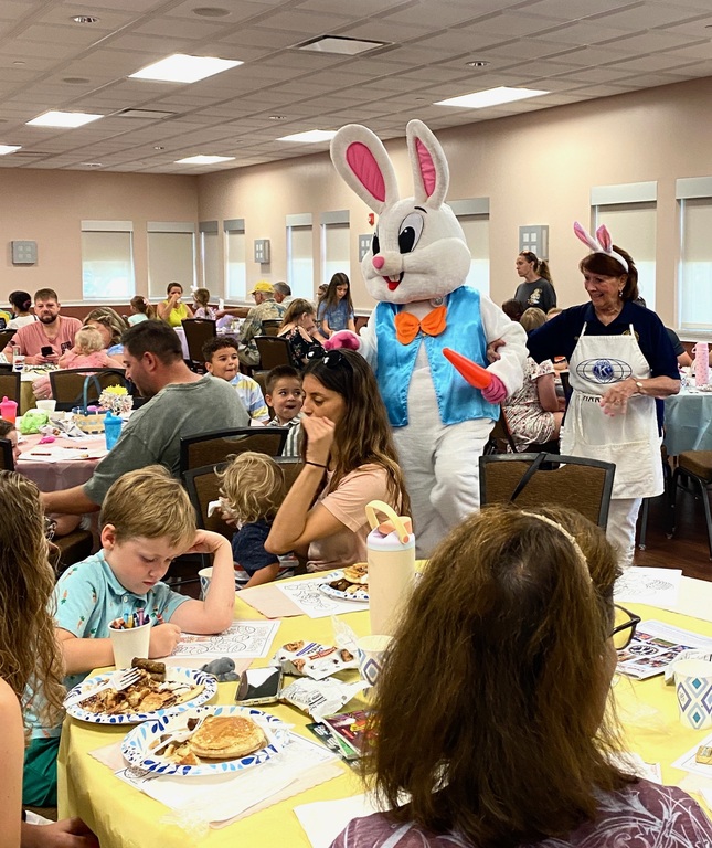 The Easter Bunny spreads smiles and Easter cheer to children and families at our community celebration!