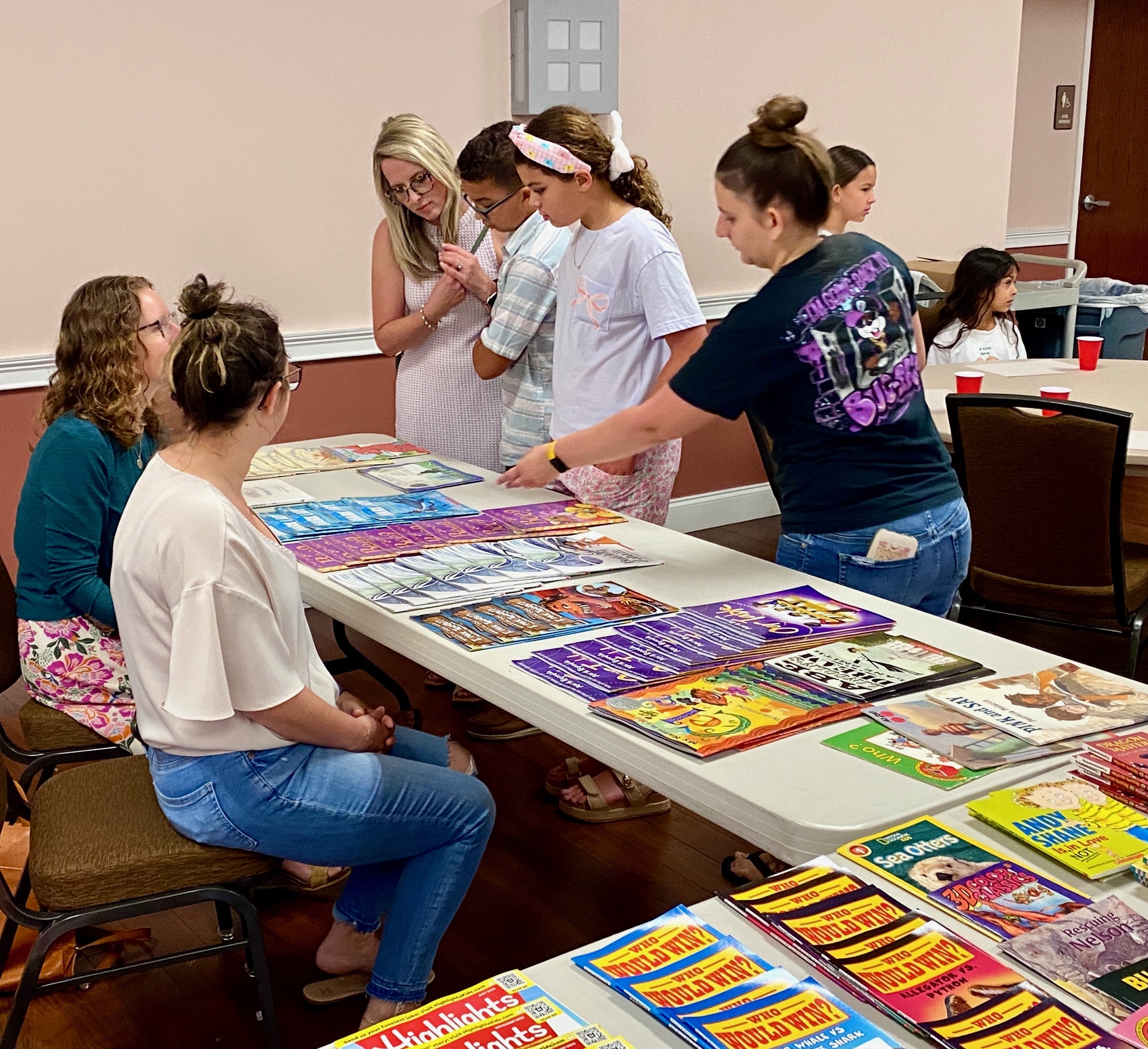 Free books provided to children attending our annual Breakfast with the Easter Bunny Pancake Breakfast.