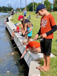 IMG_2725 Young anglers enjoy a fun-filled day of fishing at Family Fishing Day!