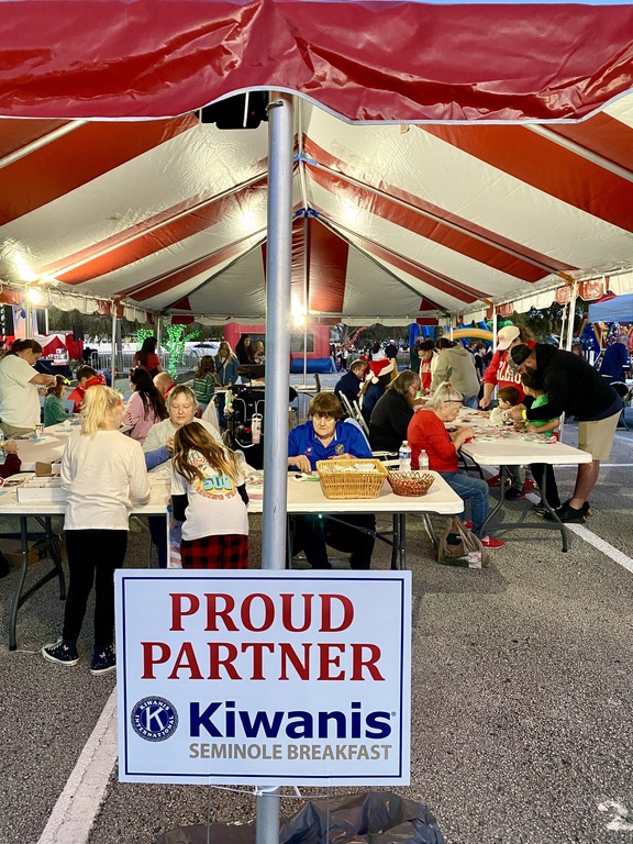 Winterfest 2025 - Proud Partner Kiwanis Club of Seminole Breakfast proudly partners with the City of Seminole Recreation Center at the 2025 Winterfest celebration, helping bring holiday fun and community spirit to local families.